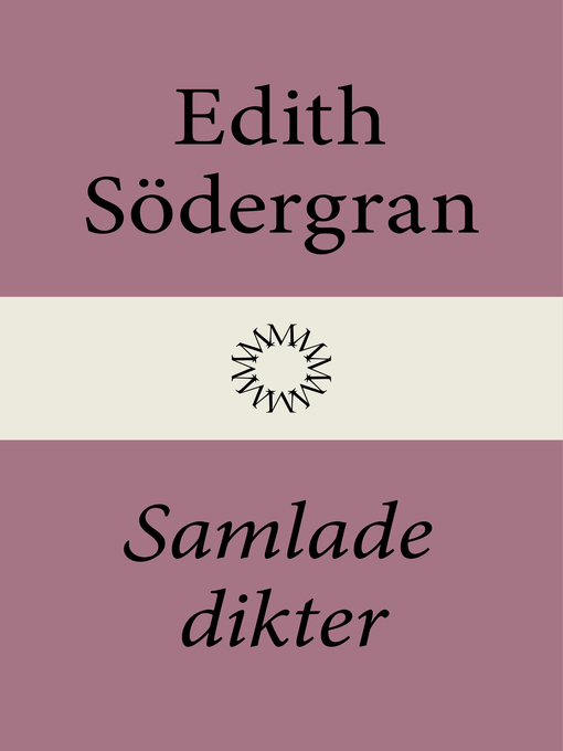 Title details for Samlade dikter by Edith Södergran - Wait list